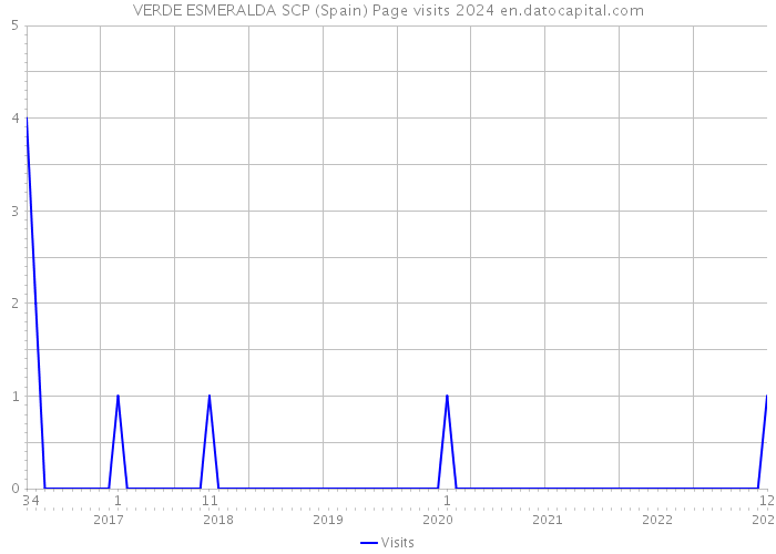 VERDE ESMERALDA SCP (Spain) Page visits 2024 