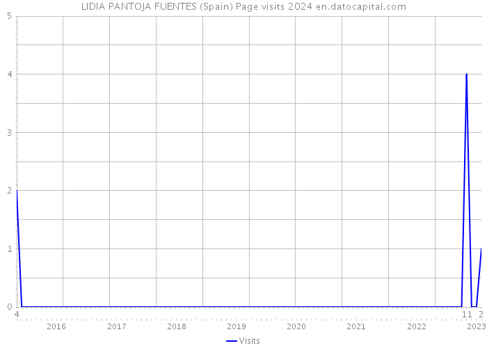 LIDIA PANTOJA FUENTES (Spain) Page visits 2024 