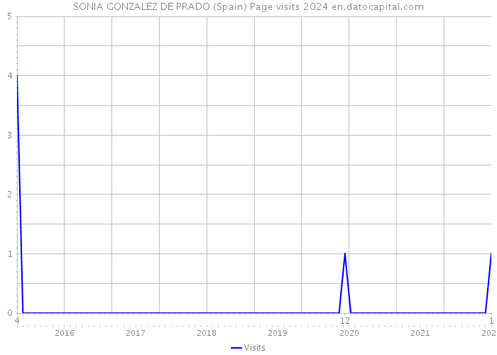 SONIA GONZALEZ DE PRADO (Spain) Page visits 2024 