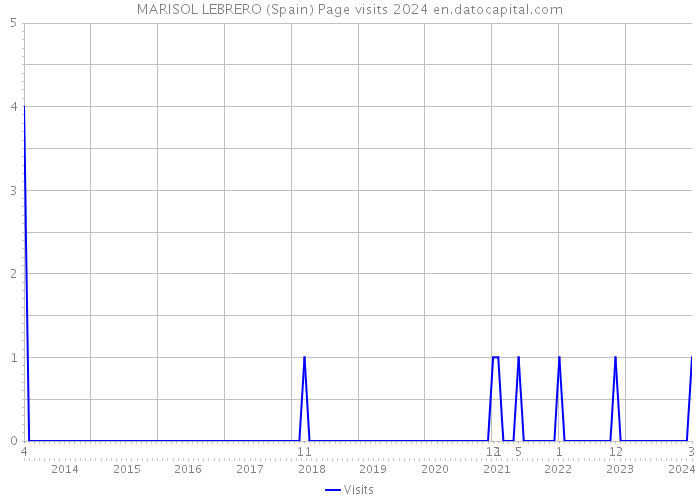 MARISOL LEBRERO (Spain) Page visits 2024 
