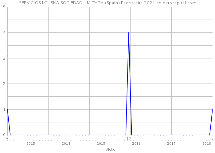 SERVICIOS LOUBNA SOCIEDAD LIMITADA (Spain) Page visits 2024 