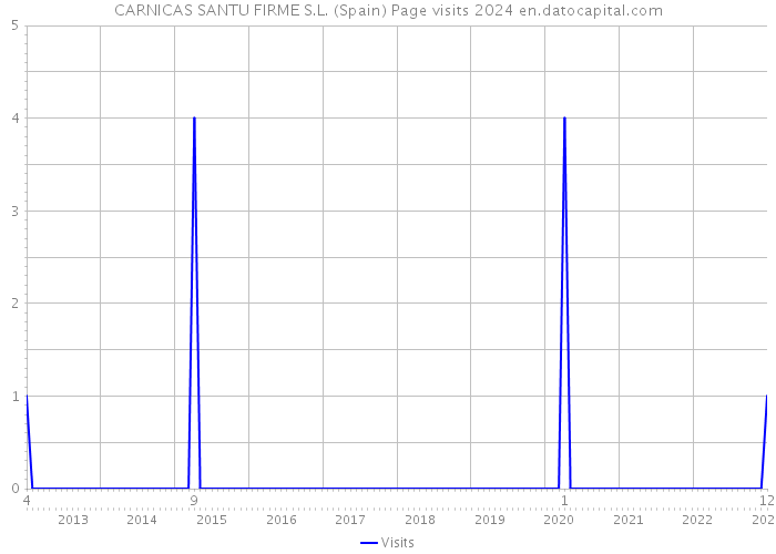 CARNICAS SANTU FIRME S.L. (Spain) Page visits 2024 