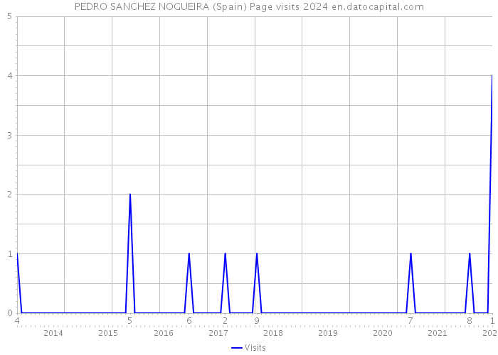 PEDRO SANCHEZ NOGUEIRA (Spain) Page visits 2024 