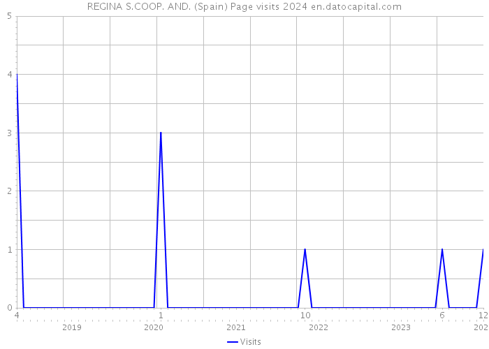 REGINA S.COOP. AND. (Spain) Page visits 2024 