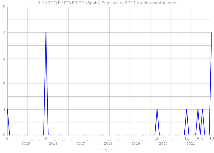 RICARDO PINTO BRITO (Spain) Page visits 2024 