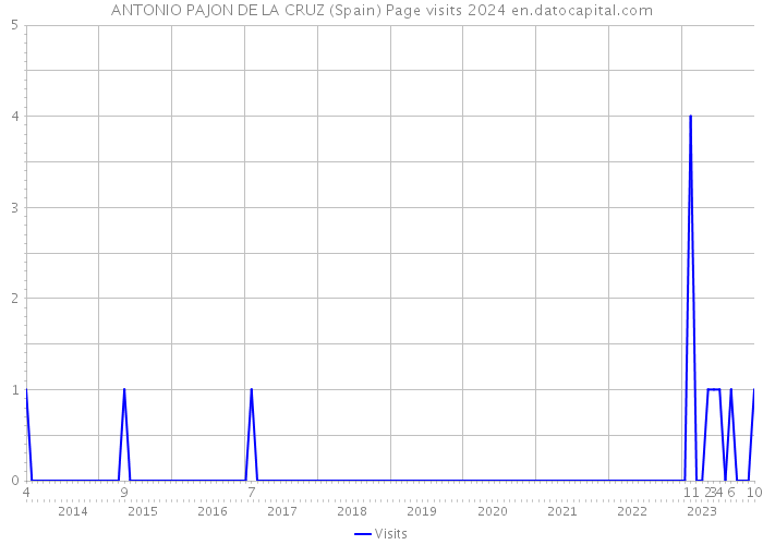 ANTONIO PAJON DE LA CRUZ (Spain) Page visits 2024 