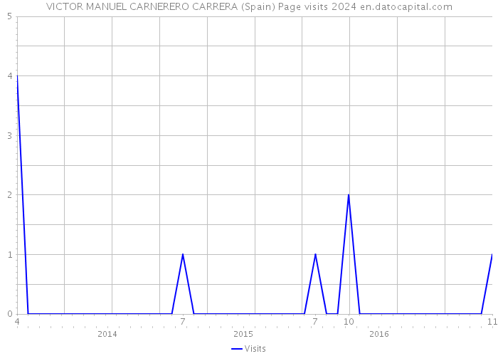 VICTOR MANUEL CARNERERO CARRERA (Spain) Page visits 2024 