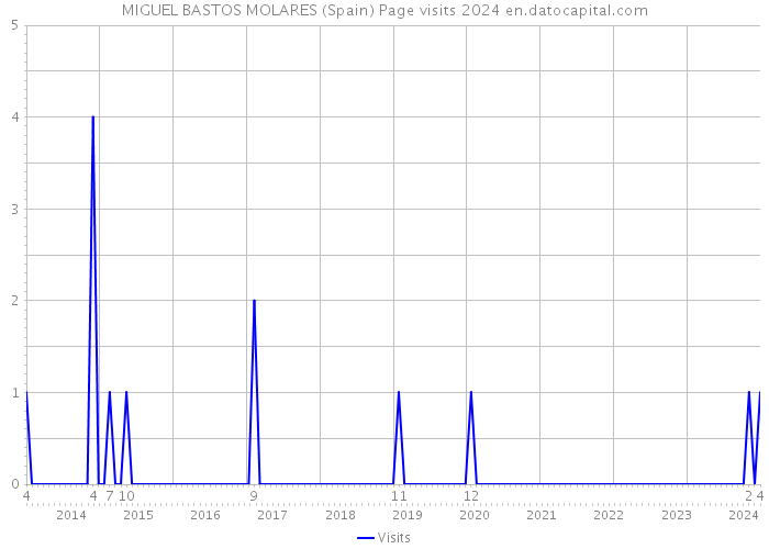 MIGUEL BASTOS MOLARES (Spain) Page visits 2024 