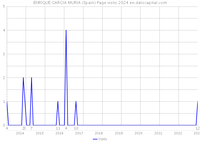 ENRIQUE GARCIA MURIA (Spain) Page visits 2024 