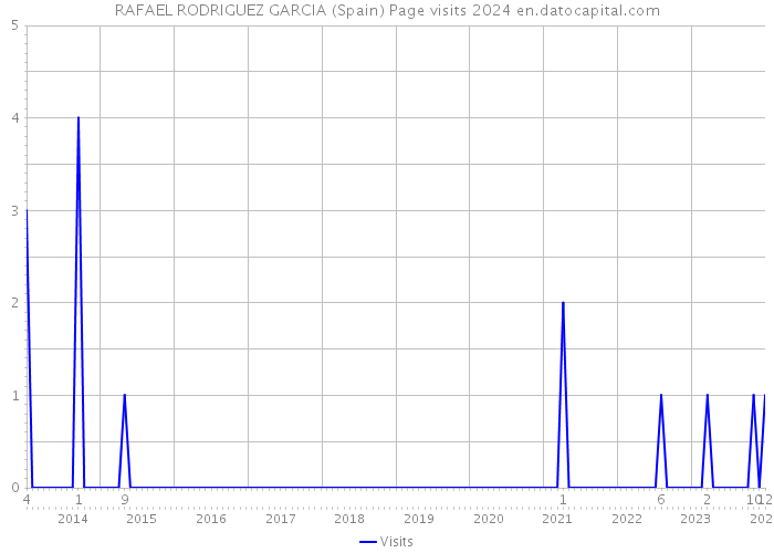 RAFAEL RODRIGUEZ GARCIA (Spain) Page visits 2024 