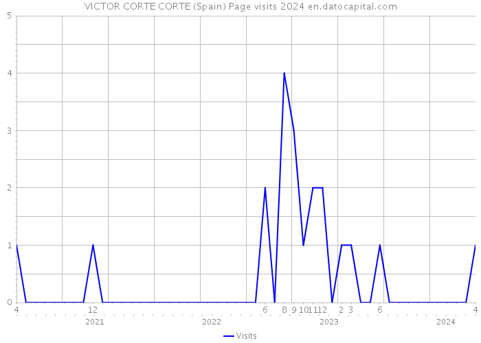 VICTOR CORTE CORTE (Spain) Page visits 2024 