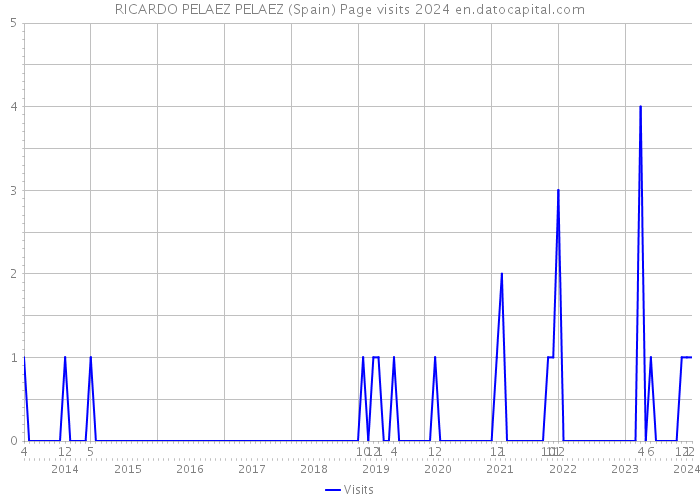 RICARDO PELAEZ PELAEZ (Spain) Page visits 2024 