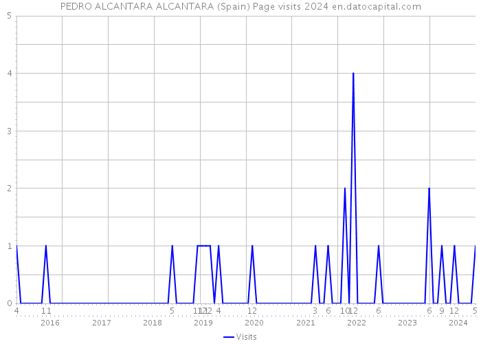 PEDRO ALCANTARA ALCANTARA (Spain) Page visits 2024 