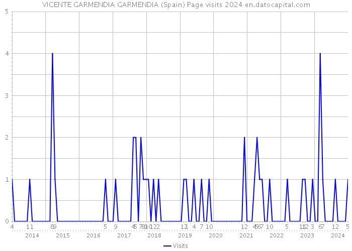 VICENTE GARMENDIA GARMENDIA (Spain) Page visits 2024 
