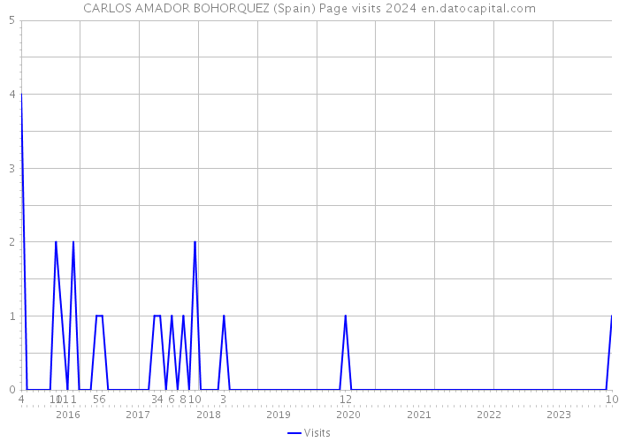 CARLOS AMADOR BOHORQUEZ (Spain) Page visits 2024 