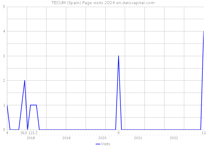 TECUM (Spain) Page visits 2024 
