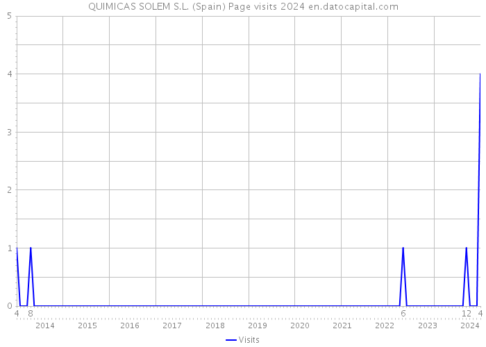 QUIMICAS SOLEM S.L. (Spain) Page visits 2024 