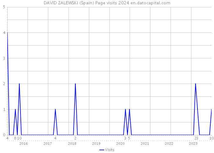 DAVID ZALEWSKI (Spain) Page visits 2024 