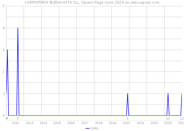 CARPINTERIA BUENAVISTA SLL. (Spain) Page visits 2024 