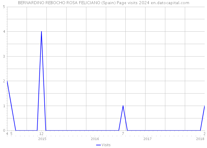 BERNARDINO REBOCHO ROSA FELICIANO (Spain) Page visits 2024 