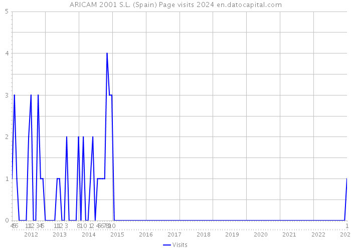 ARICAM 2001 S.L. (Spain) Page visits 2024 
