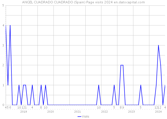 ANGEL CUADRADO CUADRADO (Spain) Page visits 2024 