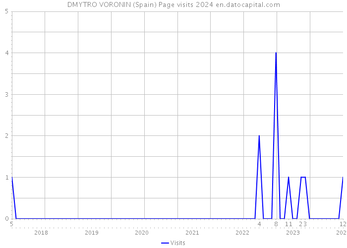 DMYTRO VORONIN (Spain) Page visits 2024 