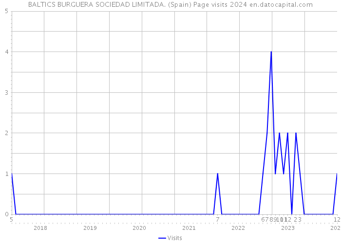 BALTICS BURGUERA SOCIEDAD LIMITADA. (Spain) Page visits 2024 