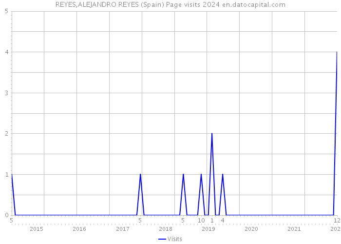 REYES,ALEJANDRO REYES (Spain) Page visits 2024 