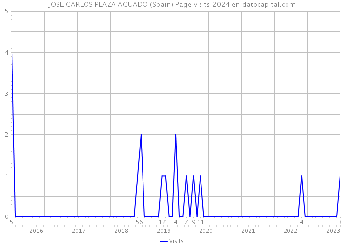 JOSE CARLOS PLAZA AGUADO (Spain) Page visits 2024 