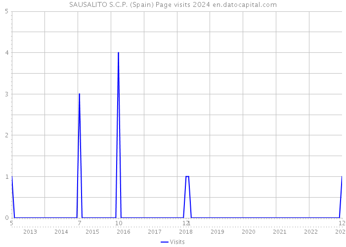 SAUSALITO S.C.P. (Spain) Page visits 2024 
