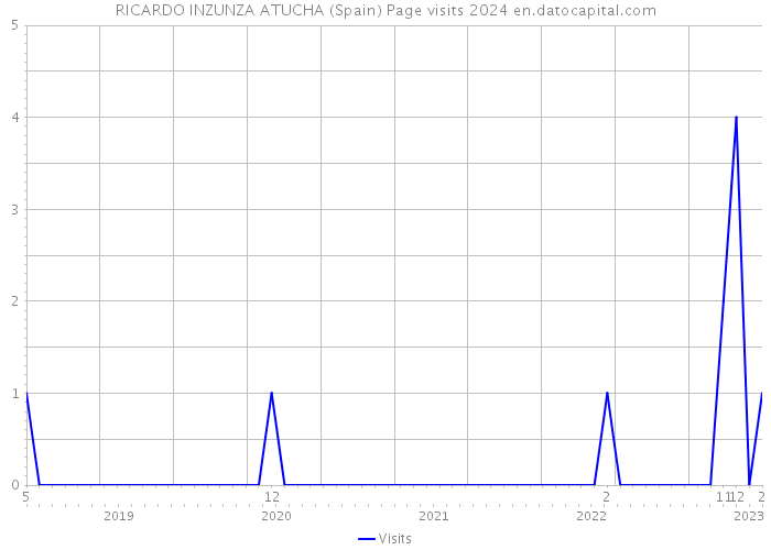 RICARDO INZUNZA ATUCHA (Spain) Page visits 2024 