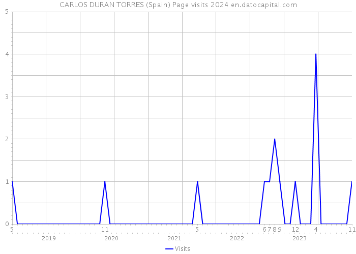 CARLOS DURAN TORRES (Spain) Page visits 2024 