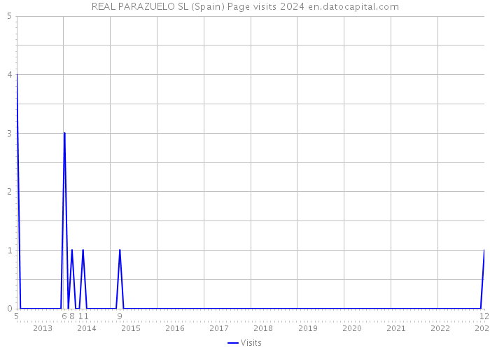 REAL PARAZUELO SL (Spain) Page visits 2024 