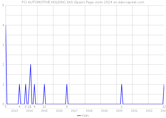 FCI AUTOMOTIVE HOLDING SAS (Spain) Page visits 2024 