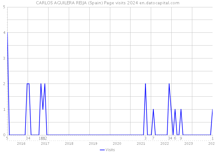 CARLOS AGUILERA REIJA (Spain) Page visits 2024 