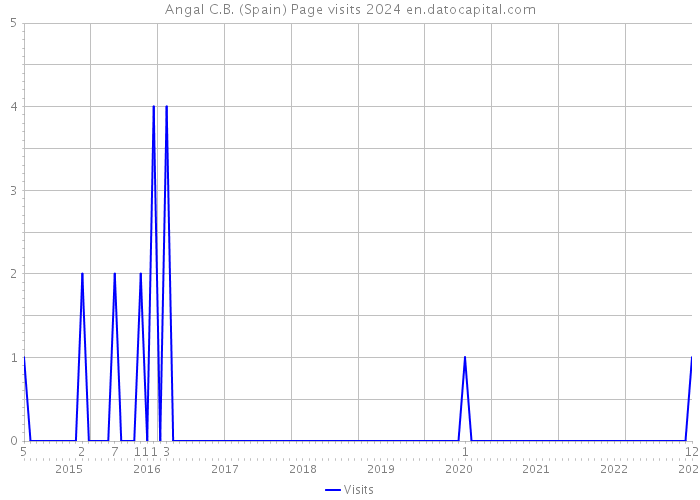 Angal C.B. (Spain) Page visits 2024 