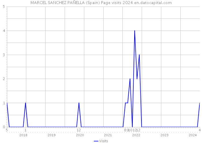 MARCEL SANCHEZ PAÑELLA (Spain) Page visits 2024 