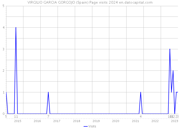 VIRGILIO GARCIA GORGOJO (Spain) Page visits 2024 