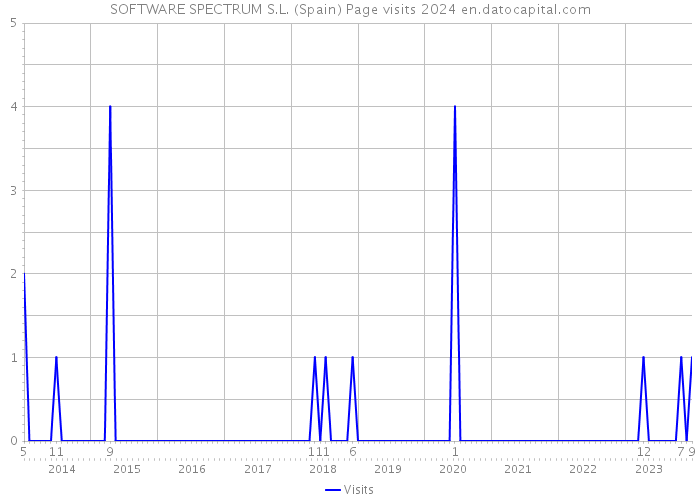 SOFTWARE SPECTRUM S.L. (Spain) Page visits 2024 