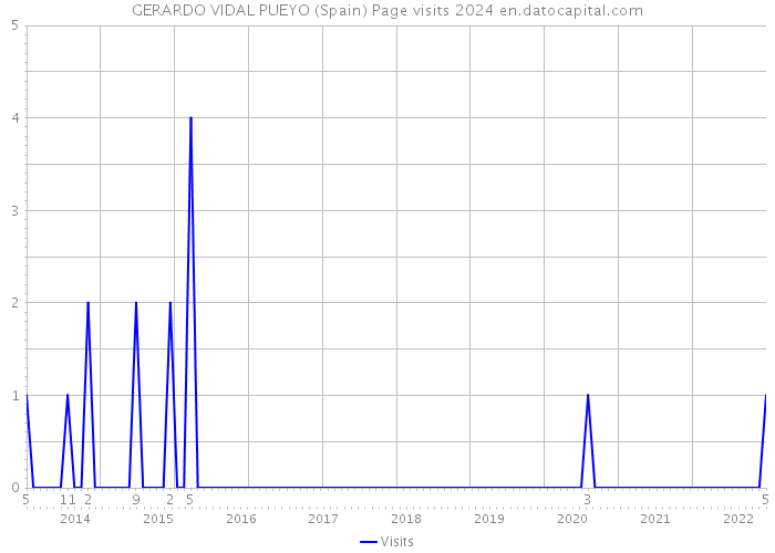 GERARDO VIDAL PUEYO (Spain) Page visits 2024 