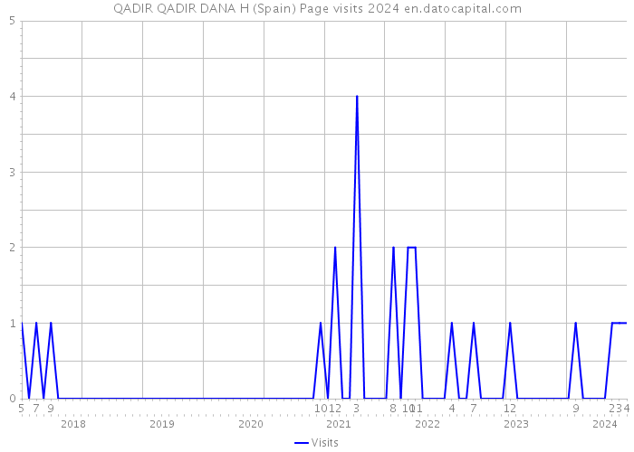 QADIR QADIR DANA H (Spain) Page visits 2024 
