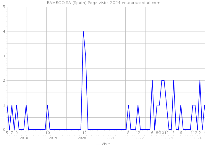 BAMBOO SA (Spain) Page visits 2024 