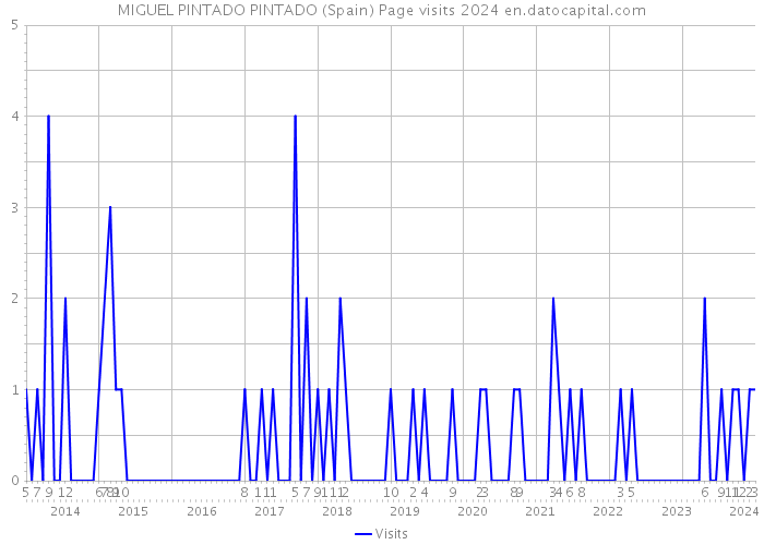 MIGUEL PINTADO PINTADO (Spain) Page visits 2024 