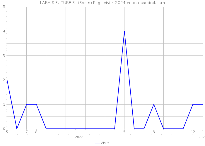 LARA S FUTURE SL (Spain) Page visits 2024 
