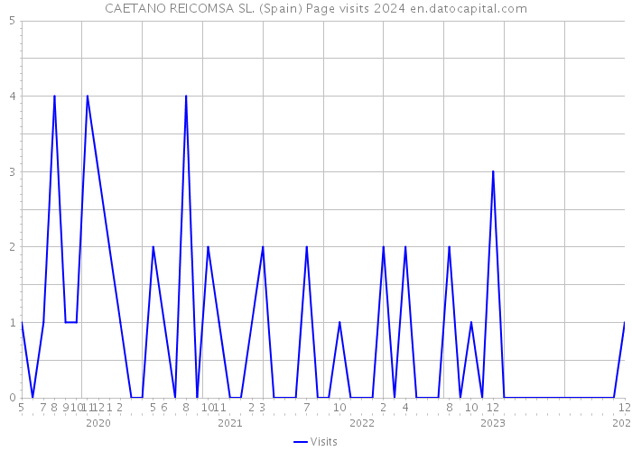 CAETANO REICOMSA SL. (Spain) Page visits 2024 