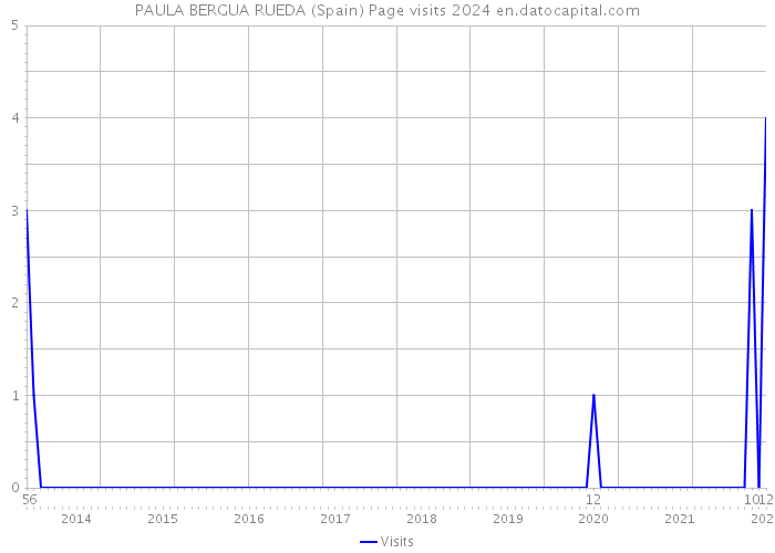 PAULA BERGUA RUEDA (Spain) Page visits 2024 