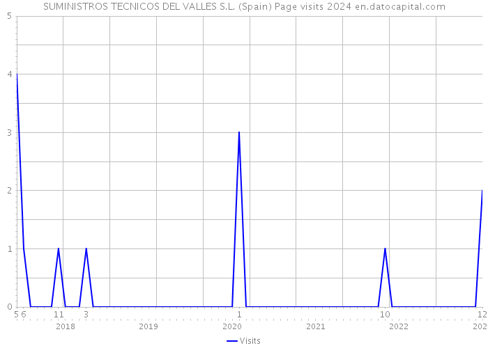 SUMINISTROS TECNICOS DEL VALLES S.L. (Spain) Page visits 2024 