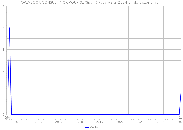 OPENBOOK CONSULTING GROUP SL (Spain) Page visits 2024 