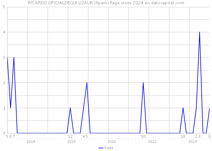 RICARDO OFICIALDEGUI LIZAUR (Spain) Page visits 2024 